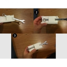 llave inglesa palma adaptador accesibilidad mano tecnología herramienta discapacidad ortótica ocupacional terapia asistencial ais amputación 3d print model - Mito3D