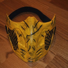 mortal kombat scorpion mask toys & games videogame mortalkombat ninjascorpion 3d print model - Mito3D