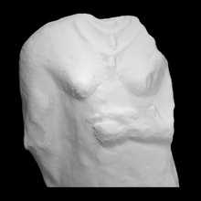 statue sidon ii scan sculpture limestone figurative 3d print model - Mito3D