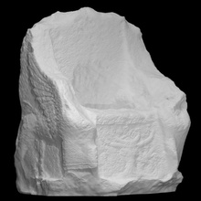limestone throne scan roman sculpture stone seat lebanon sidon 3d print model - Mito3D