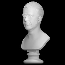 señor Walter Scott escanear busto escultura mármol Thorvaldsen sir walter scott 3d print model - Mito3D