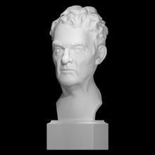 tam dalyell binns scan bust portrait sculpture politician bronze tam-dalyell-of-the-binns gerald-laing 3d print model - Mito3D