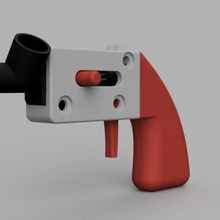carta micro minuscolo mag fed pistola Stampa oggetti scena cosplay rivista primavera alimentato 3d print model - Mito3D