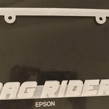 licence plate bag riders spz 3d print model - Mito3D