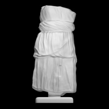 drappeggiato torso scansione marmo 3d print model - Mito3D