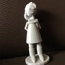 menina jardim humano decoração 3d print model - Mito3D