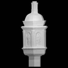font Sienna battistero scansione scultura religione gesso cast copia donatello battesimo quercia ghiberti 3d print model - Mito3D