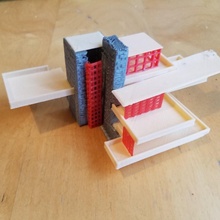 fallingwater frank Lloyd Wright mimari Su sonbahar düşme dürüst 3d print model - Mito3D