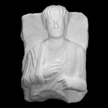 bust man son zabda scan sculpture stone stele 3d print model - Mito3D