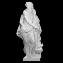 alegorik mevsimler sonbahar taramak heykel kış mermer erkek alegori 3d print model - Mito3D
