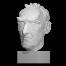 unknown bronze head scan man portrait sculpture 3d print model - Mito3D