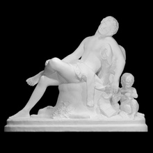 sleeping faun scan female sculpture marble american sculptor hosmer harriet 3d print model - Mito3D