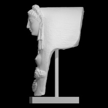 cartonaje máscara joven dama escanear egipcio escultura mujer 3d print model - Mito3D