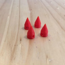 sewable cone spikes 8mm 15mm fashion & accessories sewing stitching conespike 3d print model - Mito3D