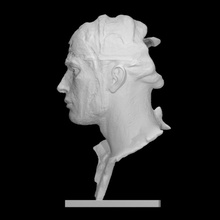 stratega scansione testa ritratto scultura bronzo 3d print model - Mito3D