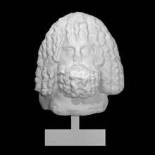 head serapis scan roman sculpture marble 3d print model - Mito3D