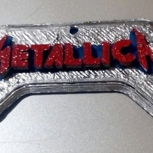 metallica keychain fan art music rock collectible 3d print model - Mito3D