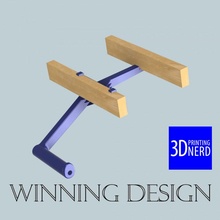 winning design - 3dpn filament holder build 3d printer spool nerd printing winner 3d print model - Mito3D