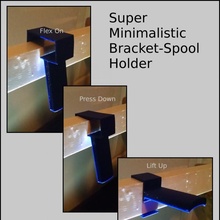 super minimalista bracket spool suporte Construir 3d impressora carretel concurso filamento matterhackers 3dpn 1x2 3d print model - Mito3D