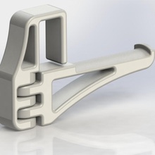 Haken under folding Filament Spule Halter Unterstützung bauen 3d Drucker Halterung Scharnier Regal 3d print model - Mito3D