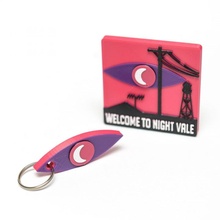 night vale keyring emblem key fun keychain logo magnet tag scifi nightvale 3d print model - Mito3D