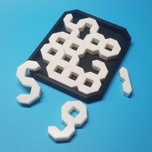 10 digits puzzle tricky number toys & games fusion 1 360 digit fusion360 0 10digits 10-digits 10-digit 10digit 3d print model - Mito3D