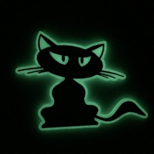 bagliore buio spaventoso gatto mini coaster Halloween gatti 3d print model - Mito3D