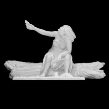 paleolitik Kadın taramak heykel oturmuş Brone 3d print model - Mito3D