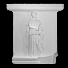 relief woman hadrian's temple scan sculpture stone hadrian 3d print model - Mito3D