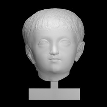 roman marble portrait head boy scan sculpture private-collection 3d print model - Mito3D