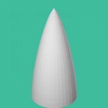 rocket nose cone tinkercad 3d print model - Mito3D