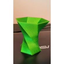 sirena cola florero jardín retorcido 3d print model - Mito3D