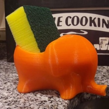elefante asciugatrice giardino divertente cucina deco 3d print model - Mito3D