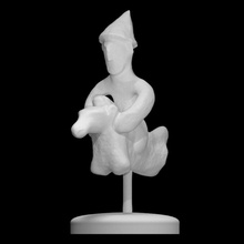 fragment horseman scan figure figurine man horse persian 3d print model - Mito3D