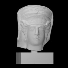 testa femmina scansione viso signora ritratto scultura donna 3d print model - Mito3D