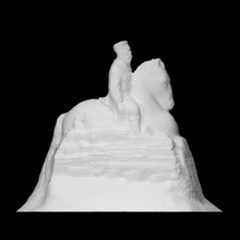 sand sculpture tom garrigue masaryk scan city horse temporary prague colonnade karlovy vary 3d print model - Mito3D