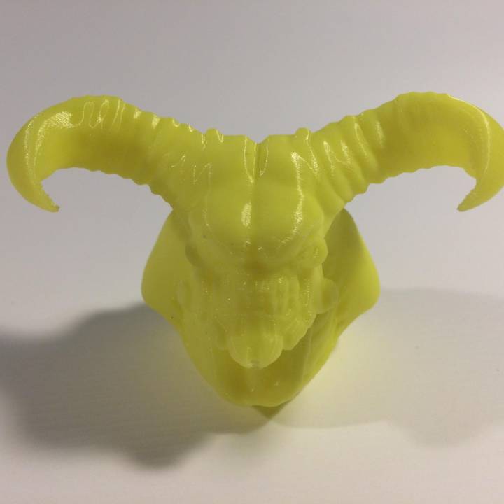 Untergang Dämon Kopf abwischen Ventilator Kunst 3D print model - Mito3D