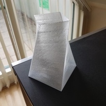 vase 'quadrangular' & garden flower handy plant table water leak 3d print model - Mito3D