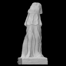 statue woman scan body female figure sculpture draped inscription clothed 3d print model - Mito3D
