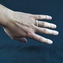 anillo hexágonos joyería 3d print model - Mito3D