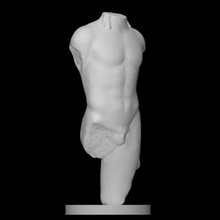 torso god scan hellenistic marble apollo male dionysos 3d print model - Mito3D