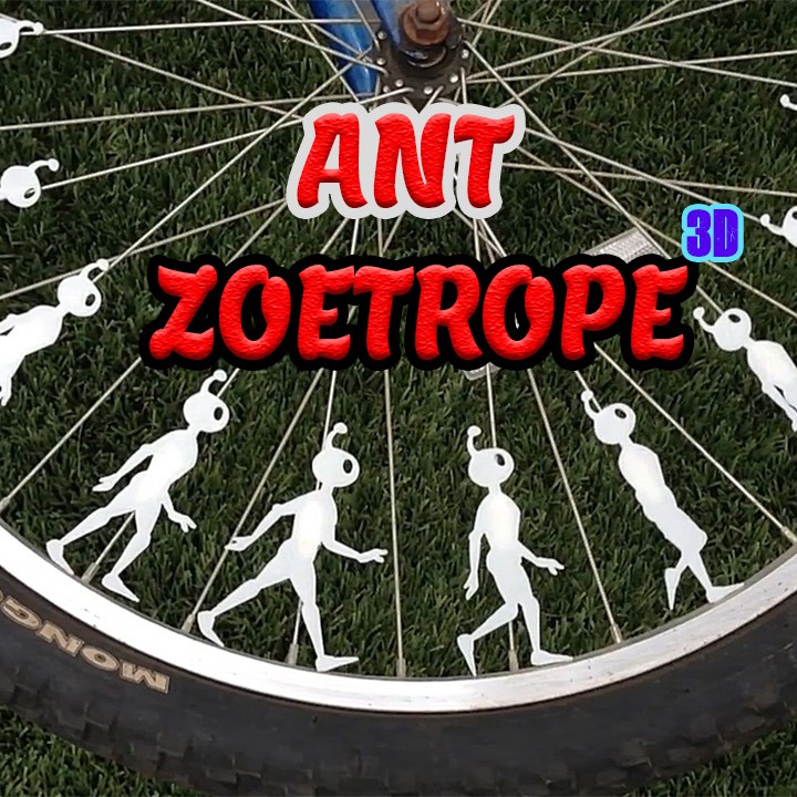 ant zeotrope - bicycle spare parts model wheel 3d printer 3D print model - Mito3D