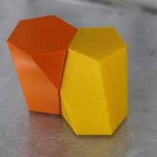 geométrico forma escutoide 3d rtgen educación geometría 3dscutoid geometrica 3d print model - Mito3D