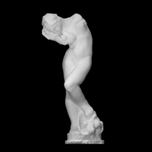 voce meditazione scansione scultura rodin gesso inner voice 3d print model - Mito3D