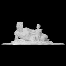 paleolitico madre bambino scansione antico scultura bronzo Russia preistorico 3d print model - Mito3D