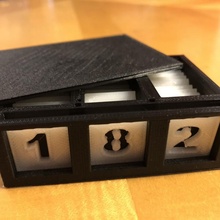 Countdown Box Spielzeuge Spiele Basteln Advent 3d print model - Mito3D
