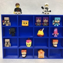 Minecraft shopkins exibição estante jardim armazenamento miniatura tinkercad 3d print model - Mito3D