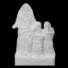 femmina figurina musicisti scansione corpo figura romano donna terracotta 3d print model - Mito3D