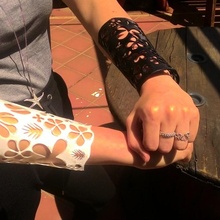 floreale braccialetto gioielleria bracciale 3d print model - Mito3D