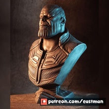 Thanos sonsuzluk savaş büst hayran Sanat hayret Yenilmezler çizgi roman kötü adam 3 mcu Eastman 3d print model - Mito3D